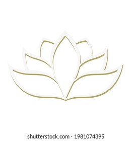 lotus flower, vector graphic design element 