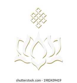 flor de loto, elemento de diseño gráfico vectorial 