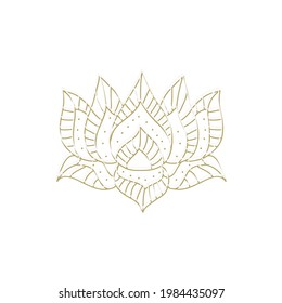 lotus flower, vector graphic design element 