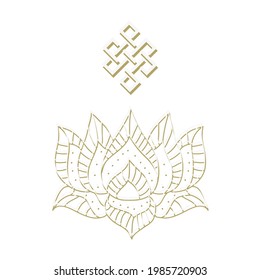 Lotusblume, Vektorgrafik-Design-Element 