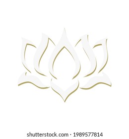 lotus flower, vector graphic design element 