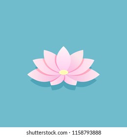 Lotus Flower Vector Icon