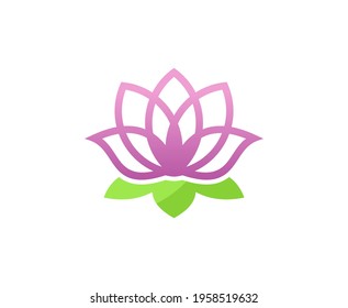 Lotus Flower Vector Icon Spa Stock Vector (Royalty Free) 1958519632 ...