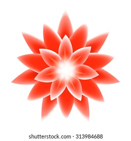 Lotus flower. Vector illustration