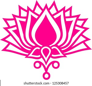 Lotus Flower / LOTUS FLOWER - vector image / Buddha, Buddhism, Symbol of the enlightenment