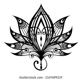 Lotus flower, Vektorsymbol
