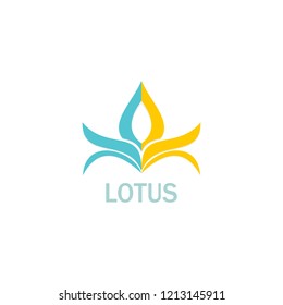lotus flower vector logo