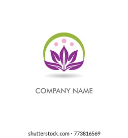 lotus flower vector logo