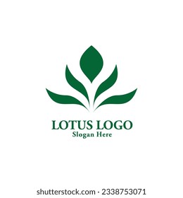 Logo-Design der Lotus-Blume
