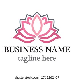 Lotus Blume Vektor Logo Design