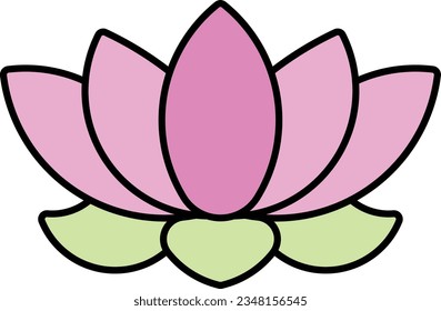 lotus flower vegetable food healthy Outline