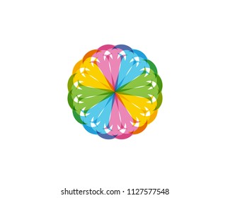 Lotus Flower for Wellness, Spa and Yoga. Vector Illustration
