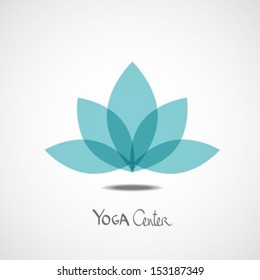 Lotus Flower Yoga Center Illustration