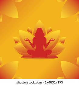 Lotus Flower Yoga Logo Design