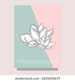 Lotus flower yoga style. Peace  blossom harmony reflection. Calm inspires balance