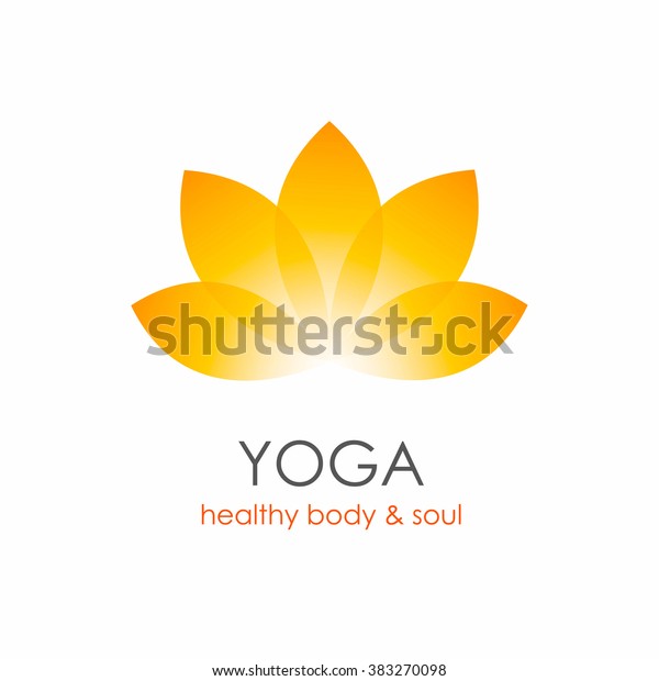 Lotus Flower Yoga Symbol Template Logo Stock Vector (Royalty Free ...