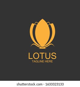 lotus flowers design logo Template icon