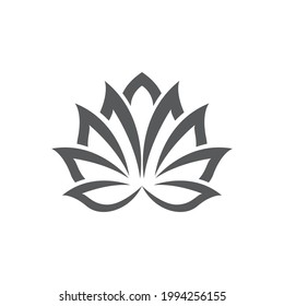  lotus flowers design logo Template icon