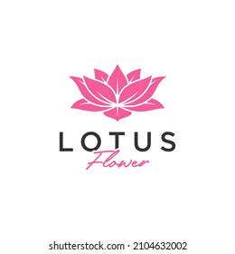 lotus flowers design logo Template