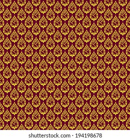 Lotus flowers in leaf abstract seamless pattern background