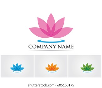 Lotus flowers logo