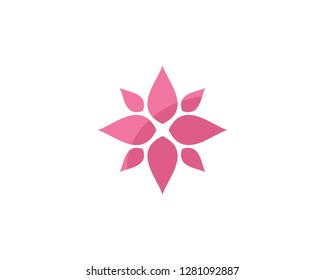 Lotus flowers logo Template icon
