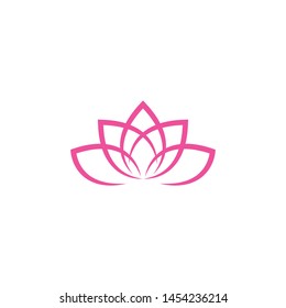Lotus flowers logo Template icon
