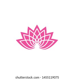 Lotus flowers logo Template icon