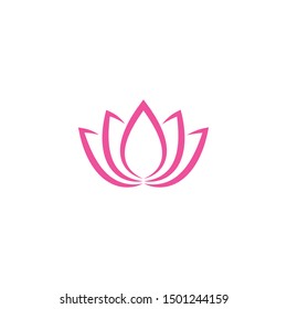 Lotus flowers logo Template Vector 