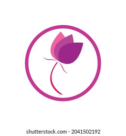 lotus flowers logo vector illustration design Template 