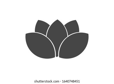 Lotus flowers symbol icon. Vector illustration.