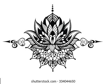 Lotus flower.Tattoo