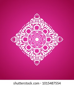 Lotus flower,thai art icon vector