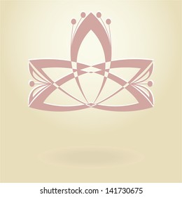 Lotus flower,vector logo.