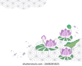 It is lotus funeral design background.