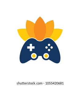 Lotus Game Logo Icon Design