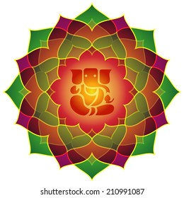 Lotus Ganesha Design