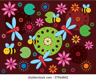 lotus garden in brown