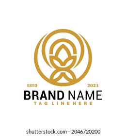 Lotus Geometric Logo Vector Design, Creative Logos Designs Concept for Template