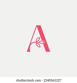 lotus gold royal women hair massage logo letter A