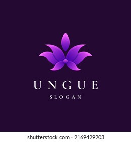 lotus gradient colorful logo design