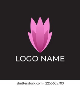 Lotus gradient logo design icon