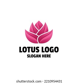 Lotus Gradient Logo Icon Template