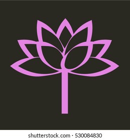 The lotus graphic.