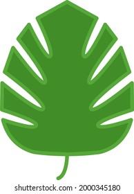 Hoja verde Lotus, ilustración, sobre fondo blanco.