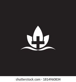 Lotus health logo template icon design