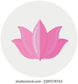 Lotus icon clipart isolated vector illustration