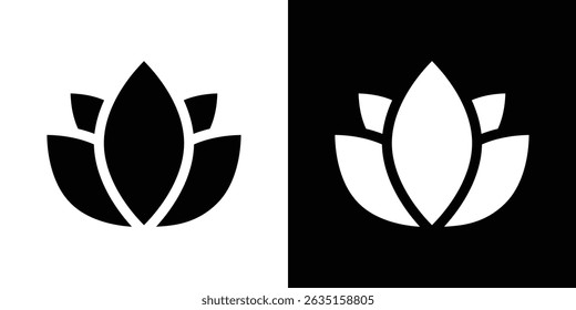 Lotus-Icon-Konzept, Vektorgrafik