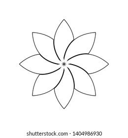 lotus icon. Element of Spa for mobile concept and web apps icon. Outline, thin line icon for website design and development, app development