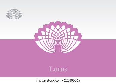 Lotus Icon. Eps.10.